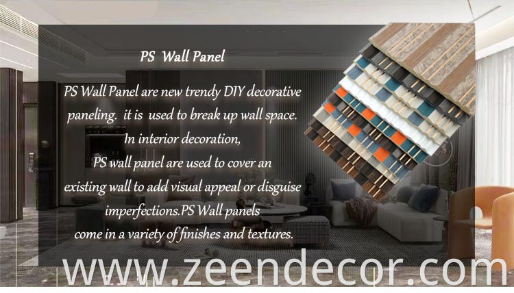 PS Wall Panel.PS Solid 3D Wall Panel.PS PVC Wall Panel.Eco Friendly Interior Wall Cladding.